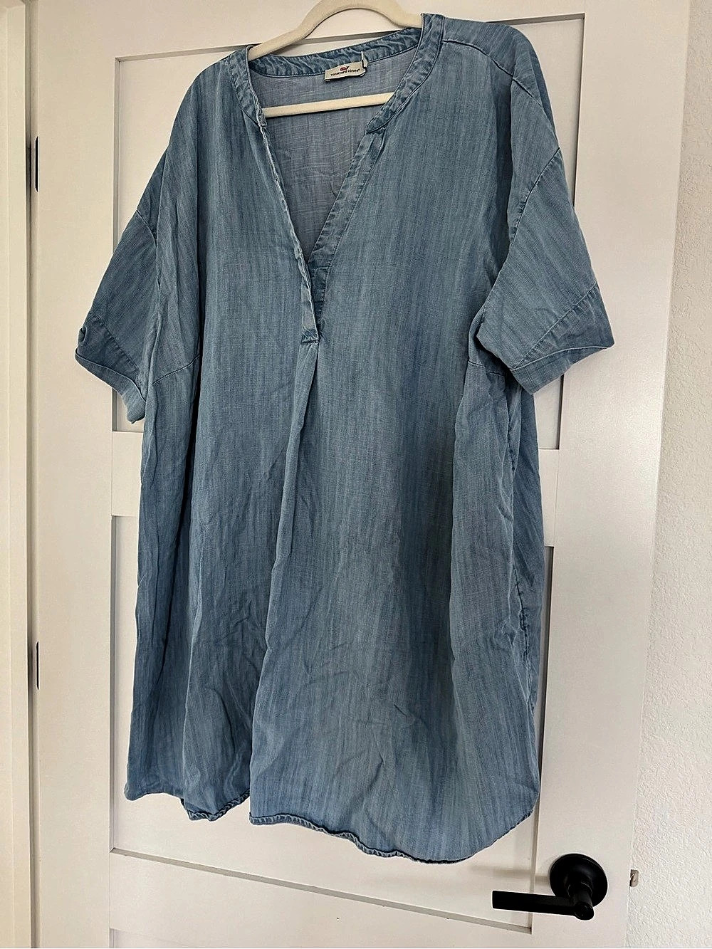 vineyard vines Margo Chambray Shirtdress Blue 3X